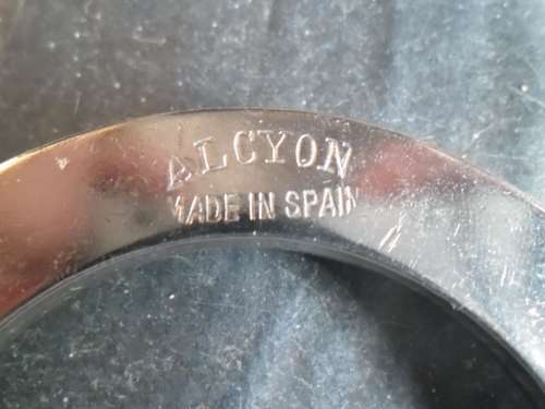Pair of Alcyon Handcuffs with key. Made in Spain