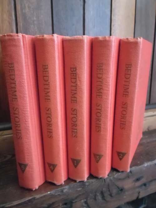 Uncle Arthur's Bedtime Stories.  5 Volume Set. 1951. Bound in the Union of South Africa
