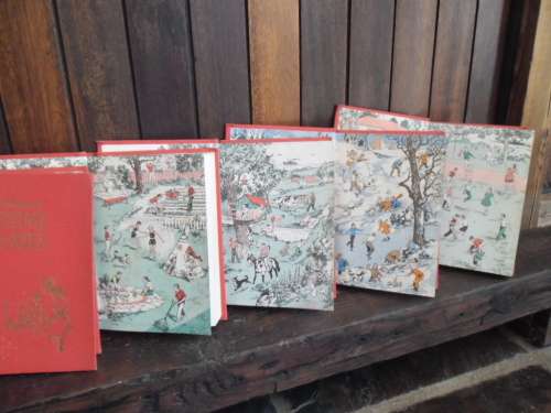 Uncle Arthur's Bedtime Stories.  5 Volume Set. 1951. Bound in the Union of South Africa