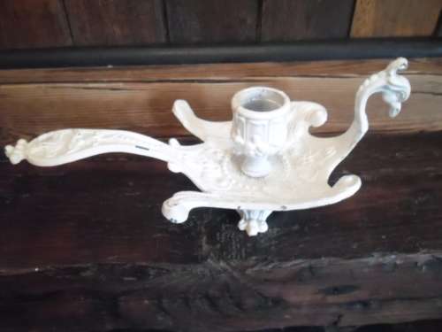 Gorgeous vintage metal dragon candleholder. Made in Italy
