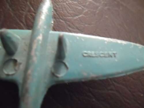 3 vintage cast metal toy airplanes