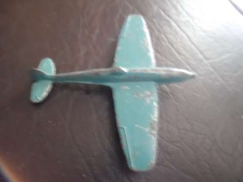 3 vintage cast metal toy airplanes