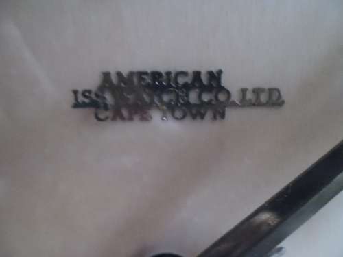 American Watch Co. Cape Town. Art Deco  Mantle Clock