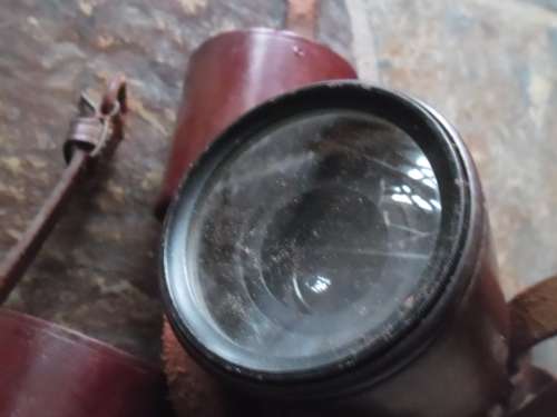 WW1 era  Parker-Hale brass Army Signalling leather clad, three draw telescope. Tel 6