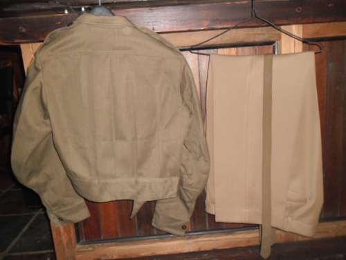 South African Engineers Corp. Bunny Jacket, trousers and tie. 1970