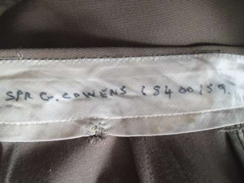 South African Engineers Corp. Bunny Jacket, trousers and tie. 1970