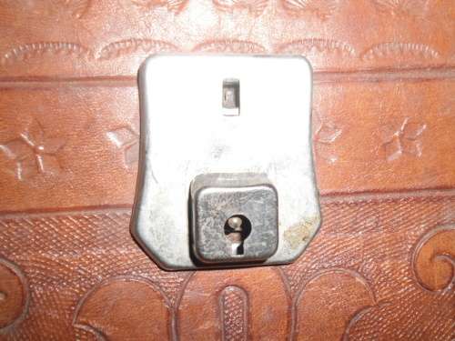 Vintage tooled leather satchel.