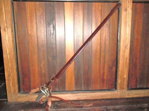 SADF Army Officers Ceremonial Sword with leather scabbard (WKC). Circa 1970's