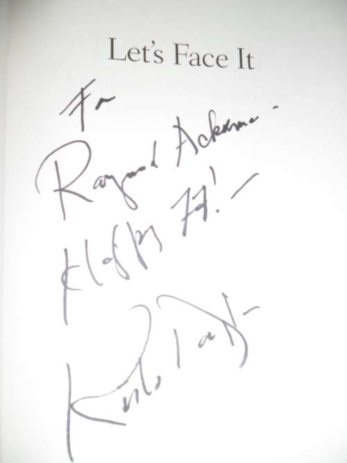 "Let's Face It  90 Years of Living, Loving, and Learning"  by Kirk Douglas.  Signed copy !