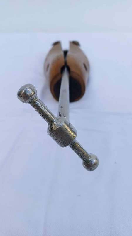 Vintage Wooden Shoe Stretcher with Mechanism