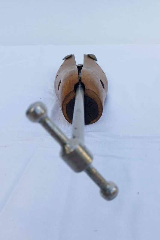 Vintage Wooden Shoe Stretcher with Mechanism
