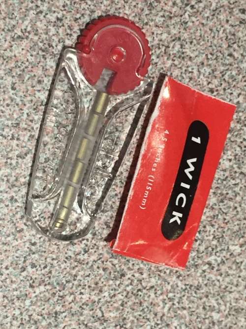 Zippo lighter spare flint and wick