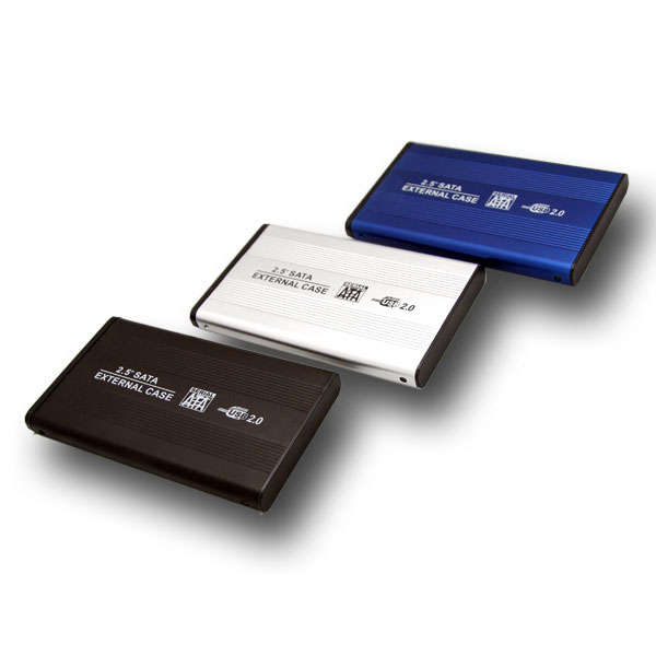 SILVER USB 2.0 2.5" SATA EXTERNAL HDD ENCLOSURE