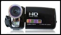 16MP 3.0" TFT Rotation HD Digital Camcorder - 8X DIGITAL ZOOM - BLACK