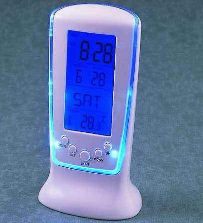 LCD Calendar Temperature Alarm Clock