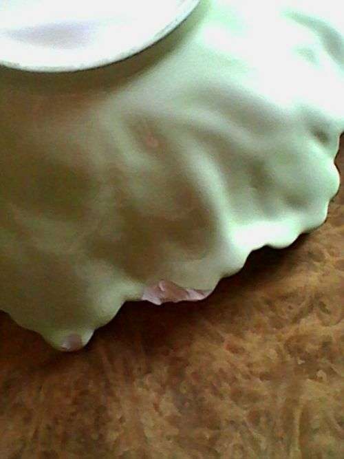 Green CarltonWare Leaf Dish