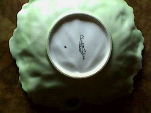Green CarltonWare Leaf Dish