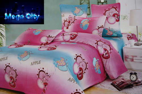 100% PURE COTTON 6PCE DUVET COVER SETS - DOUBLE BED SIZE