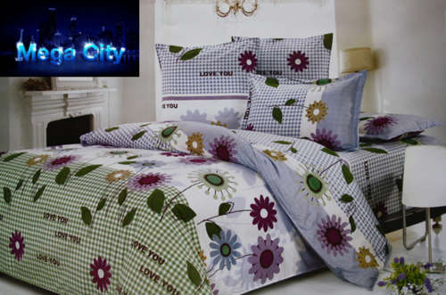 6 PCE DUVET COVER SETS - DOUBLE BED SIZE