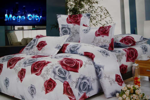 100% PURE COTTON 6PCE DUVET COVER SETS - QUEEN BED SIZE