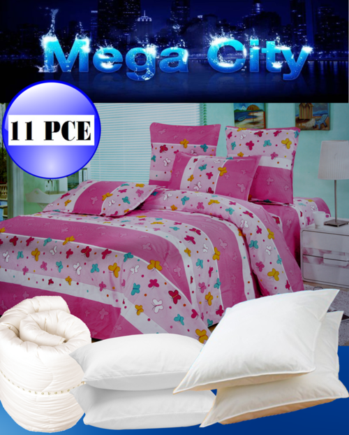 11 PCE SUPER SOFT DUVET COVER SETS - QUEEN BED SIZE
