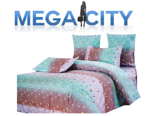 6 PCE COTTON BLEND DUVET COVER SET - QUEEN BED SIZE