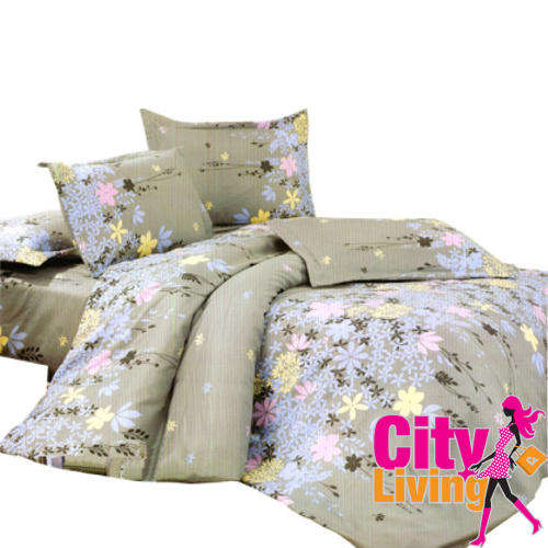 Brown Floral Duvet Set