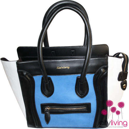 Blackcherry Colour Block Celine Tote Bag