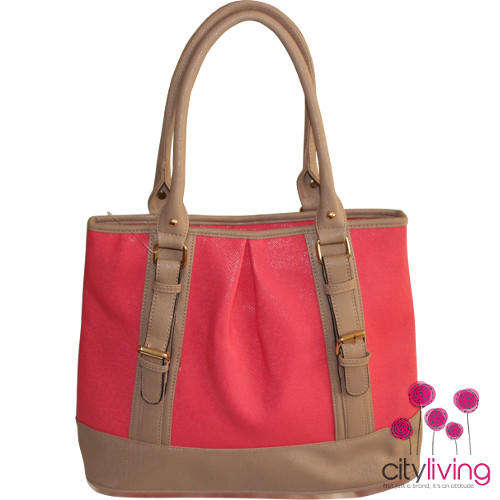 Blackcherry Buckle Tote Bag