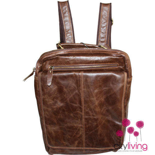 Blackcherry Leather Satchel