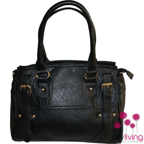 Blackcherry Structured Tote Bag
