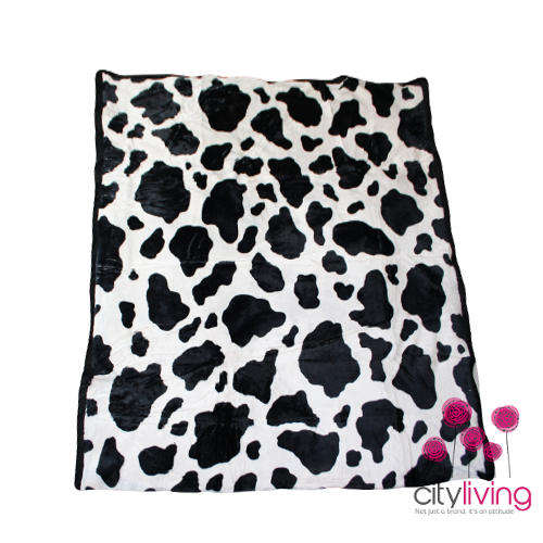 Free Shipping - Animal Print Black Blanket - Queen Bed