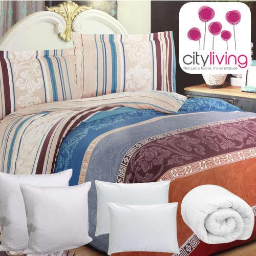 100 % Cotton 11 Pce Duvet Hamper - Queen Bed