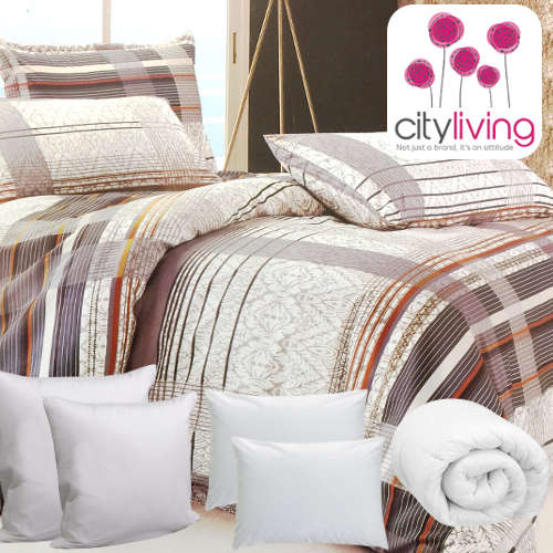 100 % Cotton 11 Pce Duvet Hamper - Queen Bed