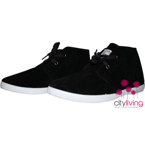 DSL Suede Ankle Boots - Black - Size 4