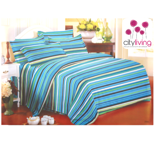 5 PCE DUVET COVER SET - ECONOMICAL RANGE - BEDDING - QUEEN SIZE
