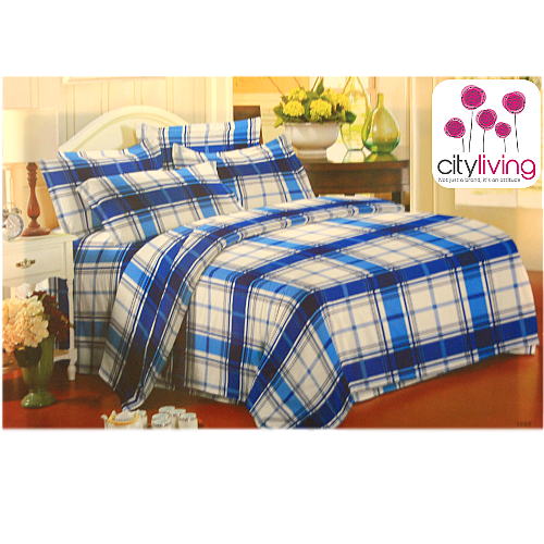 5 PCE DUVET COVER SET - ECONOMICAL RANGE - BEDDING - QUEEN SIZE