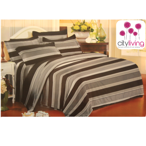 5 PCE DUVET COVER SET - ECONOMICAL RANGE - BEDDING - QUEEN SIZE