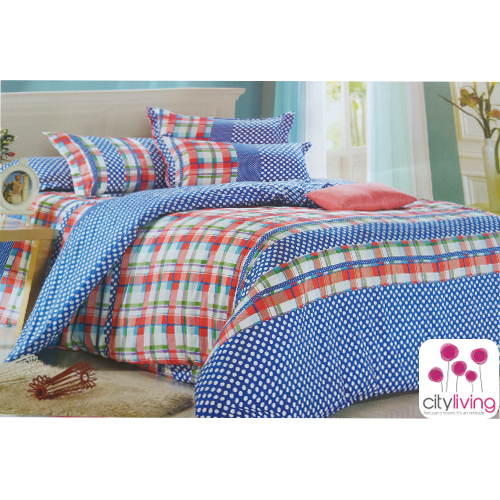 5 PCE DUVET COVER SET - ECONOMICAL RANGE - BEDDING - DOUBLE SIZE