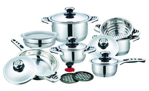 21 Piece High Quality Dolphin Stainless Steel Cookware Set