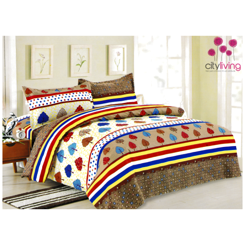 6 Piece Economical Duvet Cover Set - Double