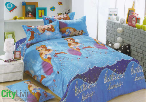 3 PCE Kiddies Duvet Cover Set Princess 3/4 Size