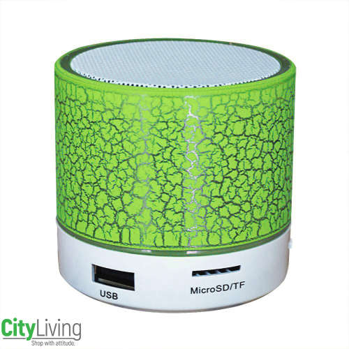 Smart LED Light Crack Mini Wireless Bluetooth Speaker