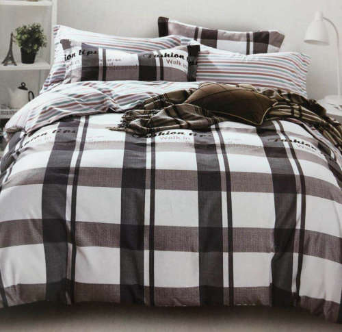 4 Piece Cotton Duvet Cover Set - Queen