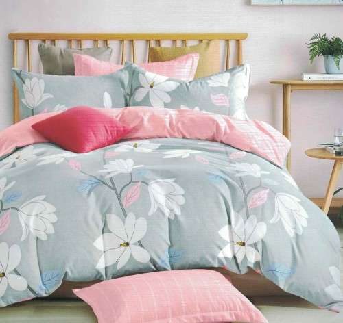 6 Piece Cotton Duvet Cover Set - Queen Size