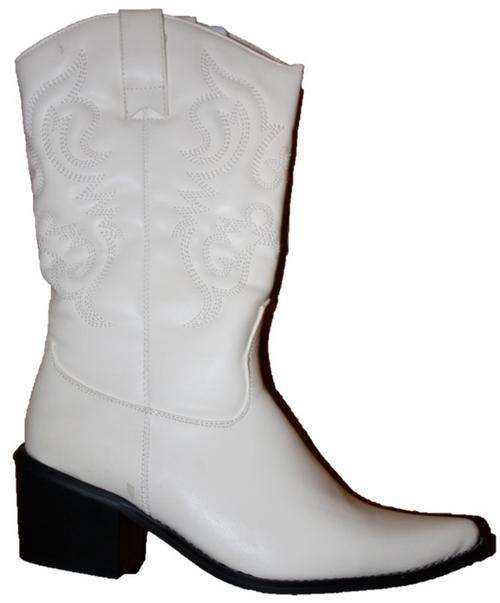 BRAND NEW FASHIONABLE BOOTS - SIZE 4 - BEIGE