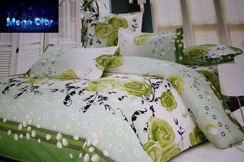 100% PURE COTTON 6PCE DUVET COVER SETS - QUEEN BED SIZE