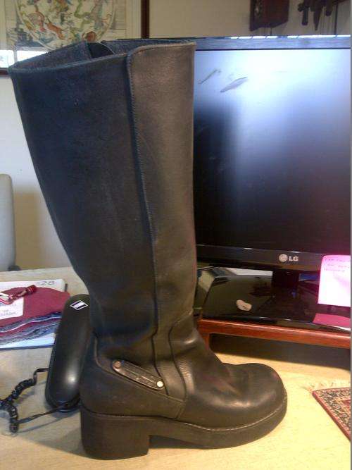 Bare Back Handcrafted Leather Boots size 6