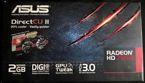 ASUS HD 7850 2Gb direct CU2 Graphics card