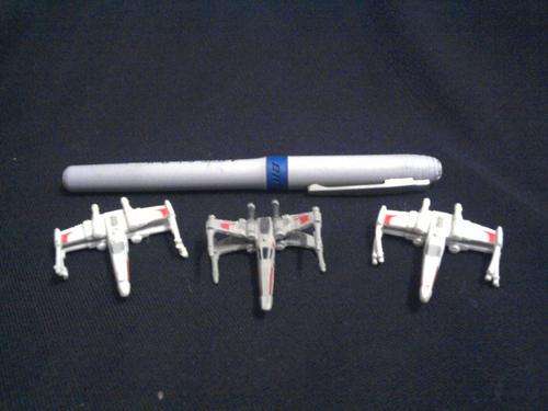 Genuine Micro Machine 1 X-wing + 2 other make X-Wing